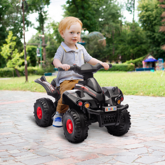 AIYAPLAY 6V Kids Electric Quad Bike with Music for Ages 2-6