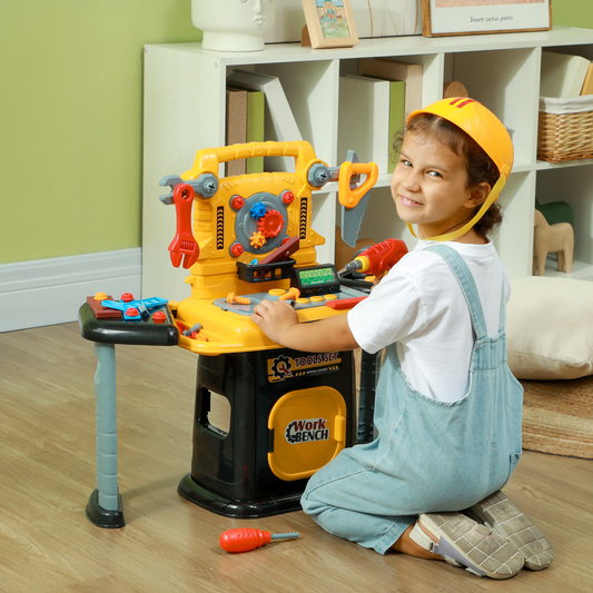 AIYAPLAY 102-Piece Kids Tool Set with Electric Drill & Storage