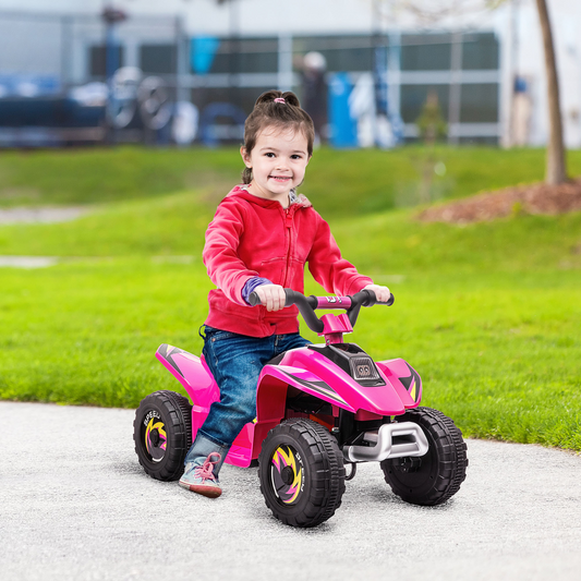 Adventure Awaits: 6V Kids Electric Ride-On Car for Toddlers - Pink Fun!