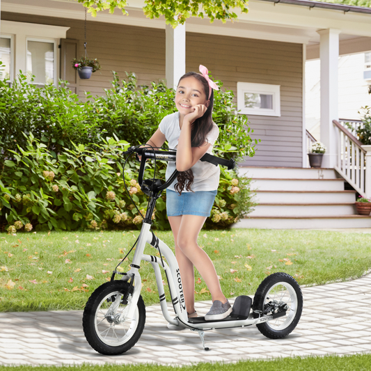 Adjustable Kids Stunt Scooter with 12" Wheels & Dual Brakes