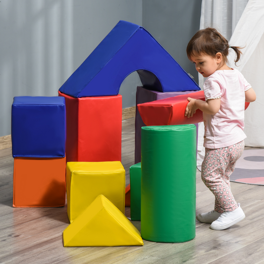 11-Piece Soft Foam Puzzle Blocks Set for Toddler