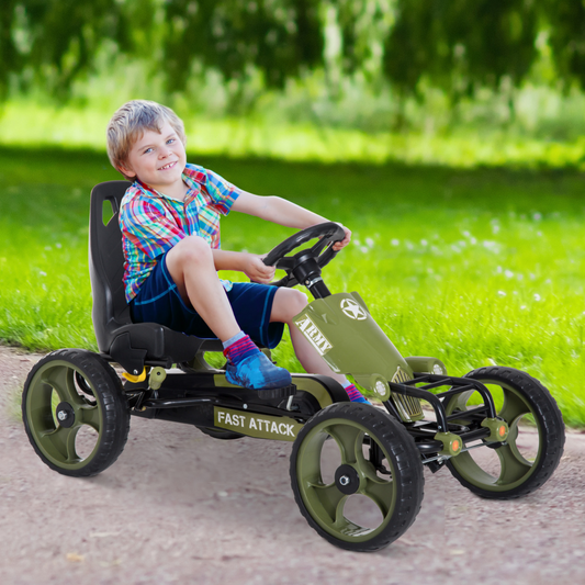 Ultimate Pedal Go Kart Green Racer