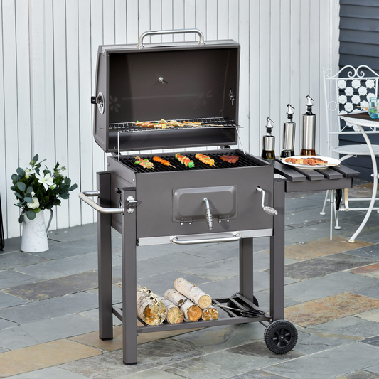 Ultimate Charcoal Grill Trolley with Easy Mobility