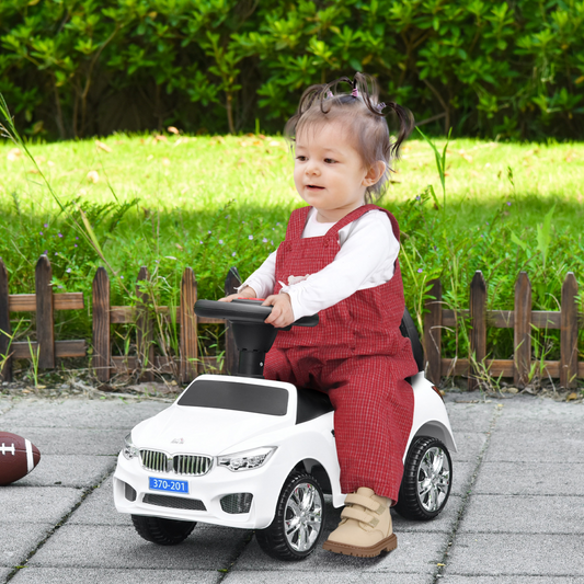 Realistic Red Ride-On Car for Toddlers - Safe & Fun Foot-to-Floor Slider