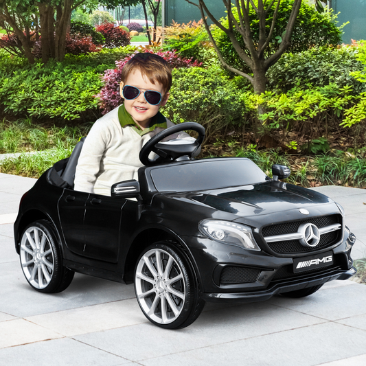 6V Licensed Mercedes Benz Kids Ride On Car W/ Remote Light Music Black