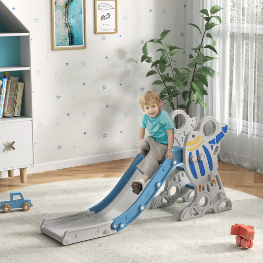 AIYAPLAY Space-Themed Baby Slide - Freestanding 1.5-3Y, Blue