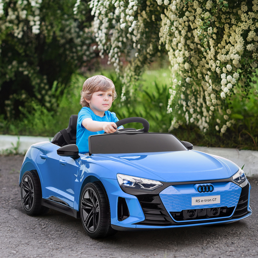 Blue Audi RS e-tron GT 12V Kids Electric Ride-On Car