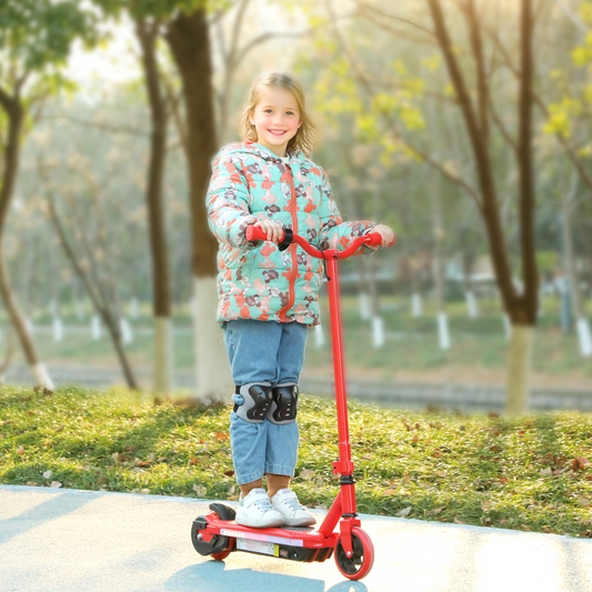 AIYAPLAY Colorful Light Electric Scooter for Kids Ages 6-14