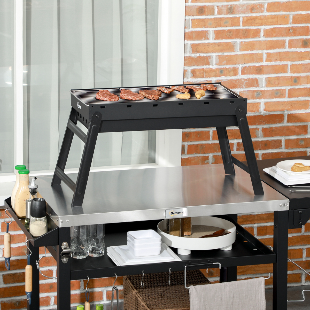 Portable Charcoal Grill Compact