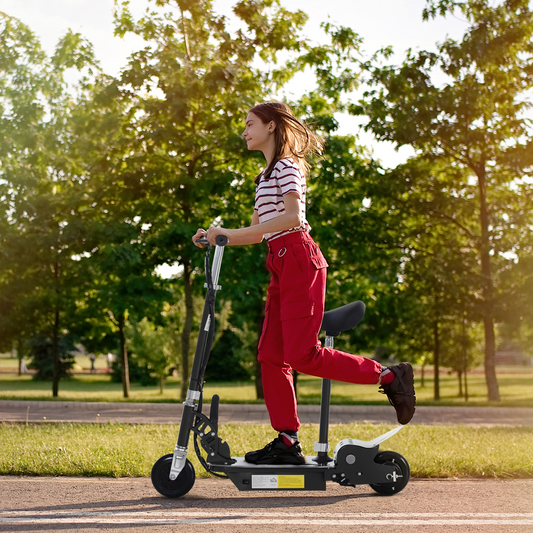 Kids Foldable Electric Scooter with 120W Battery, Brake & Kickstand