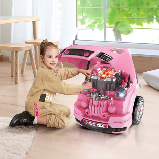 Vibrant Kids Truck Engine Toy Set for Ages 3-5
