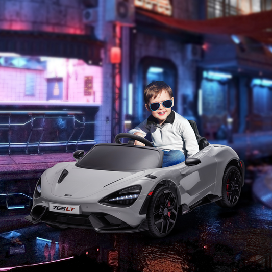 AIYAPLAY McLaren 765LT Licensed 12V Kids Ride on Car w/ MP3 Music