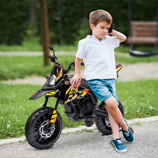 AIYAPLAY 12V Kids Aprilia Motorbike with Training Wheels
