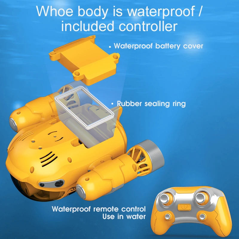 2.4GHz Waterproof Remote Control Motorboat - Perfect RC Steamboat Toy for Kids