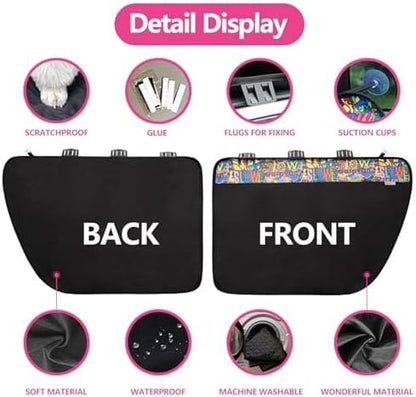 2PCS Car Door Protector for Dogs Pet Car Door