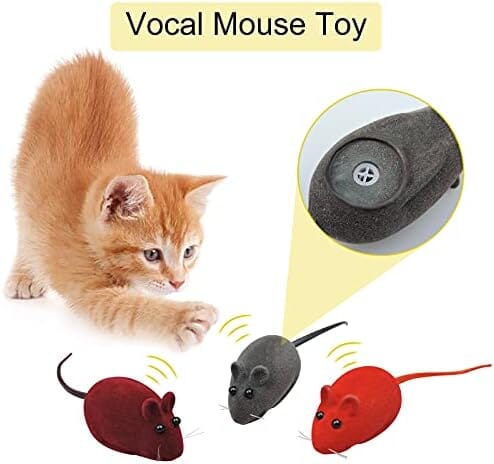3 Random Colors Soft Small Cat Toys for Indoor Cats