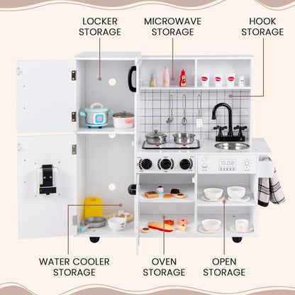 Play Kitchen Toy Set with Oven Real Sounds and Lights