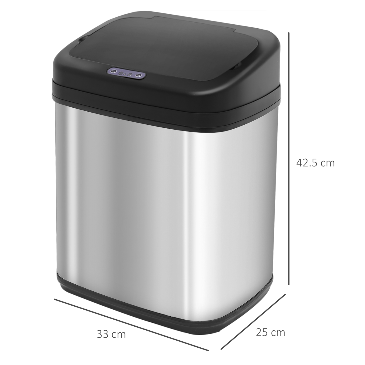 Smart 20L Stainless Steel Sensor Kitchen Bin - Hassle-Free Waste Disposal