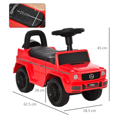 Benz G350 Kids Ride-On Sliding Car with Storage