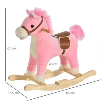 Plush Rocking Horse for Toddlers 18-36 Months