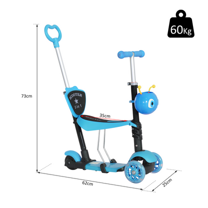 5-in-1 Kids Kick Scooter