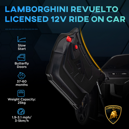 AIYAPLAY Lamborghini Revuelto Licensed Ride on Car w/ Suspension