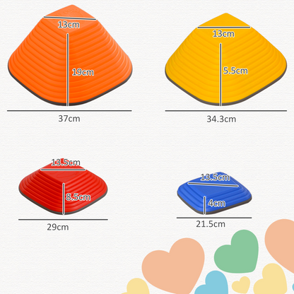 AIYAPLAY Colorful Balance Stepping Stones for Kids 3-8 Years