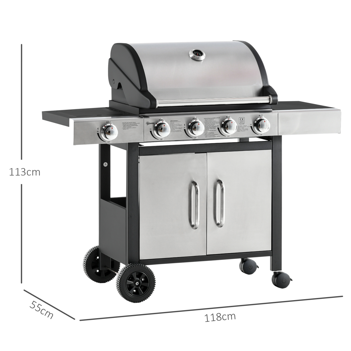 Ultimate 4+1 Burner Gas BBQ Grill