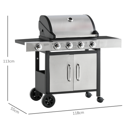 Ultimate 4+1 Burner Gas BBQ Grill