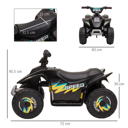 Rev Up Fun: 6V Electric Ride-On Car for Toddlers - Black Adventure Awaits!
