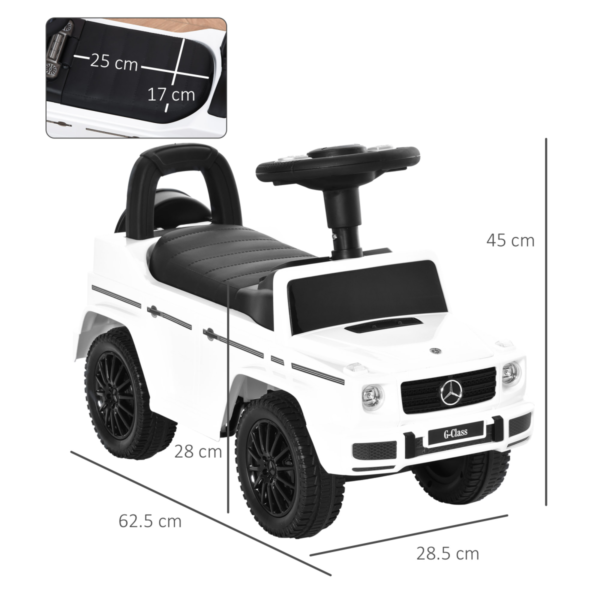 Benz G350 Kids Ride-On Car with Under