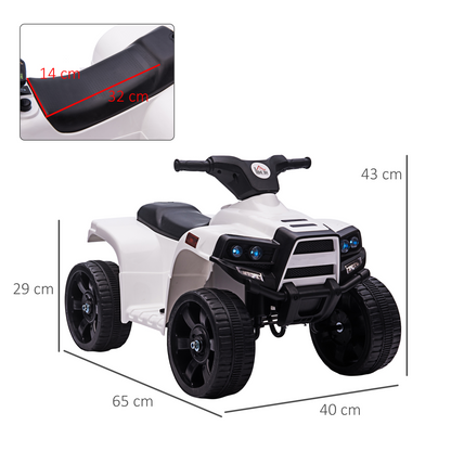 Electric Kids ATV Fun Ride-On Car for Toddlers 18-36 Months - Black