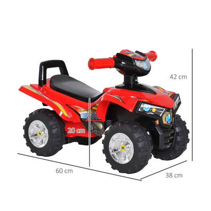 Adventure Awaits Kids Ride On Quad with LED Lights