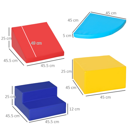 Soft Play Set: 4-Piece Foam Climb for Toddlers