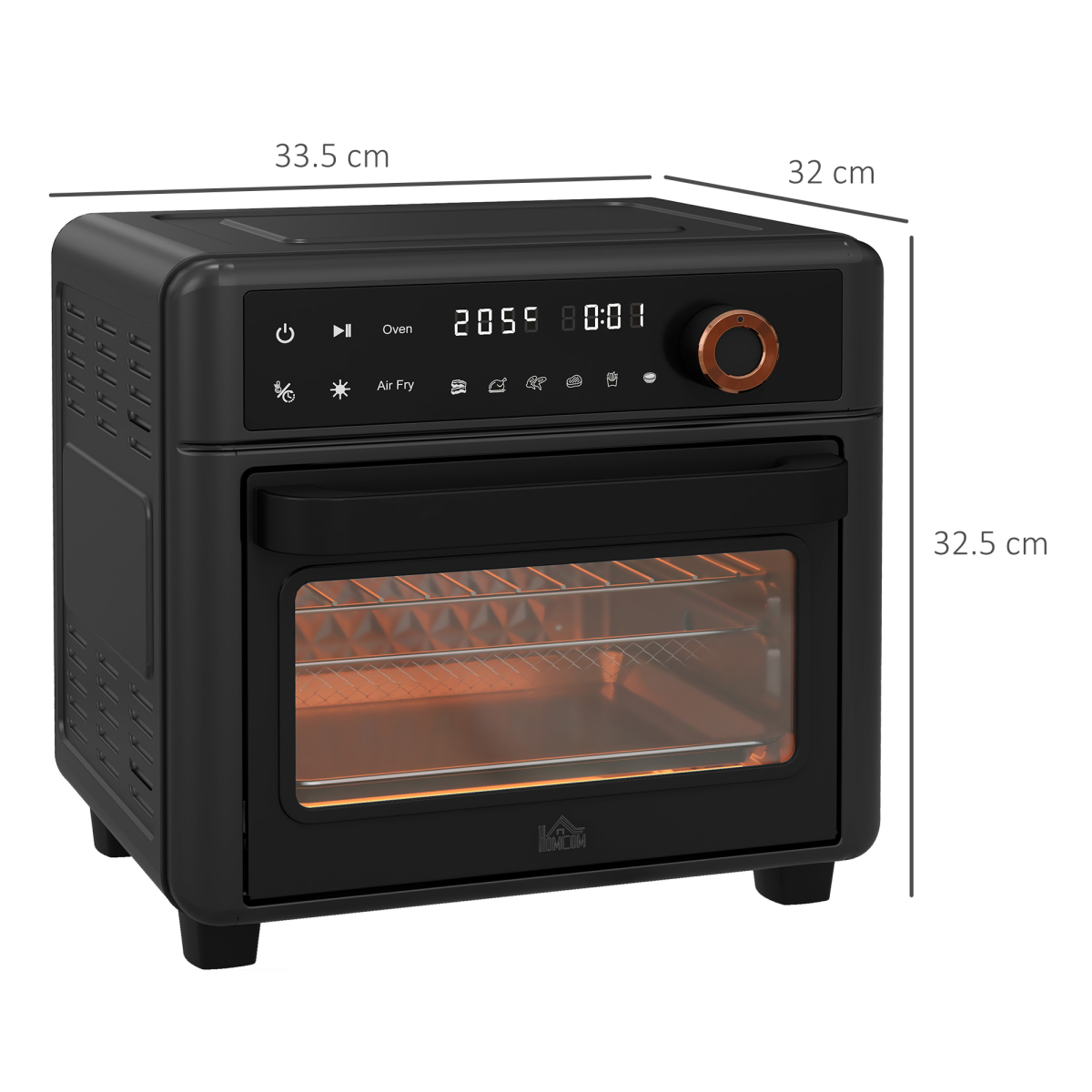 Retro 13L Convection Air Fryer Oven - Stylish & Multifunctional Cooking