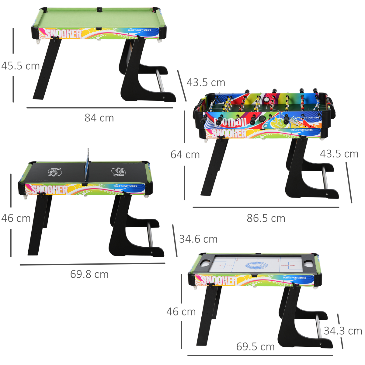 Ultimate 4-in-1 Convertible Game Table