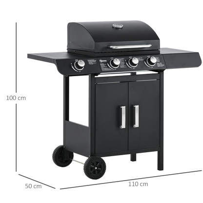 Ultimate 3+1 Burner Deluxe Gas Barbecue Grill
