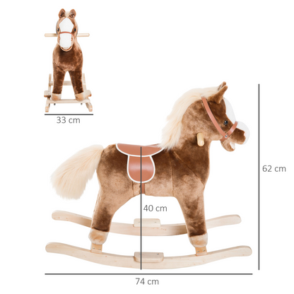 Plush Rocking Horse for Kids
