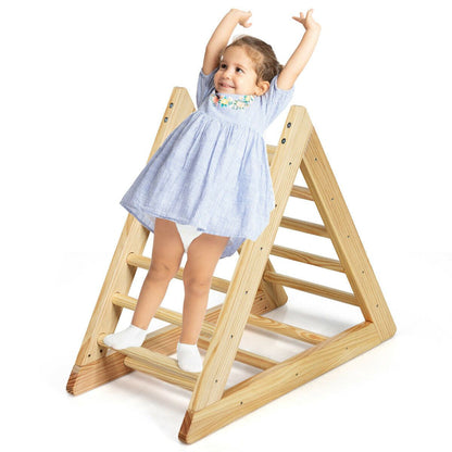 Children Wooden Climbing Ladder with 3 Difficulty Levels