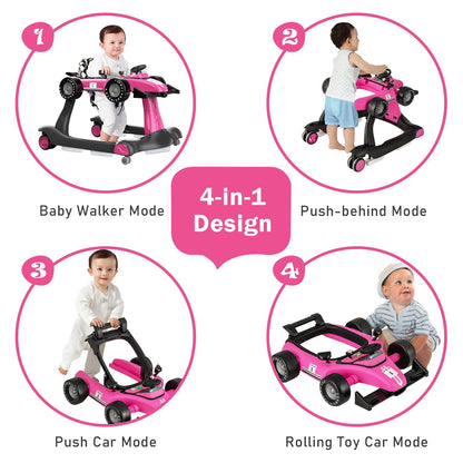 Versatile 4-In-1 Baby Push Walker