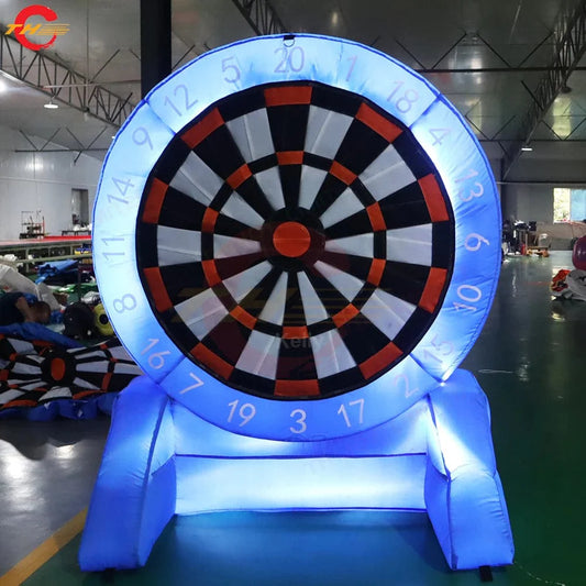 3m-10ft Oxford Inflatable Dart Board with LED Lighting | Golf Dart Toss Carnival Games