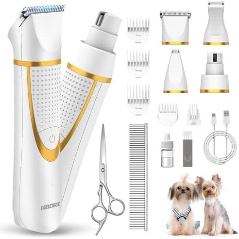 4 in 1 Electric Cordless Dog Paw Trimmer with Nail Grinder