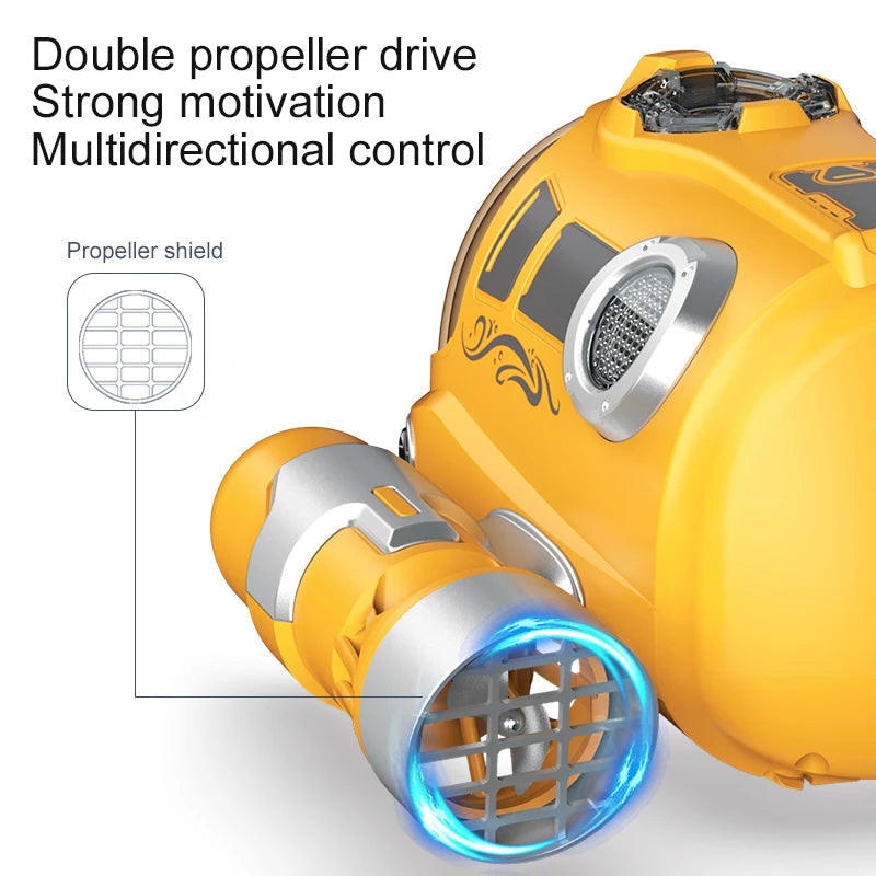 2.4GHz Waterproof Remote Control Motorboat - Perfect RC Steamboat Toy for Kids