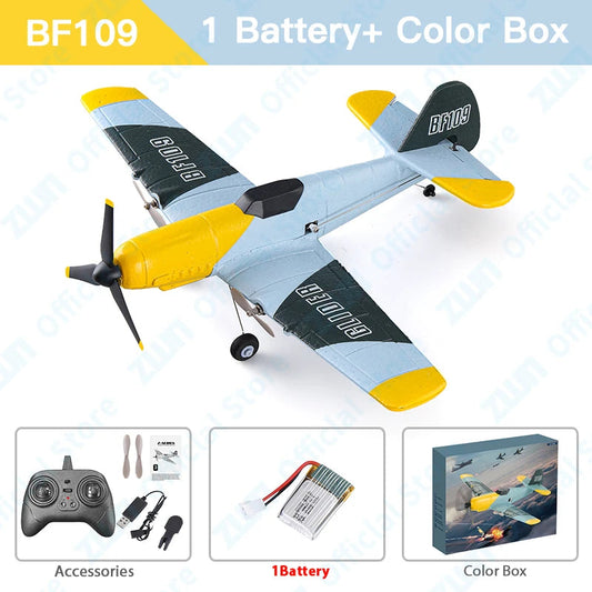 BF109 RC Plane - Professional 2.4G Remote Control EPP Foam Glider - Perfect Gift for Kids!