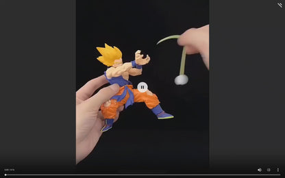 Nikolatoy Dragon Ball Z Kakarotto Son Goku Kamehameha Wave Magnetic Light Lamp