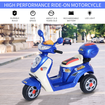 3-Wheel Electric Kids Motorcycle Ride-On
