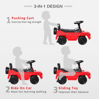 Benz G350 Kids Ride-On Sliding Car with Storage