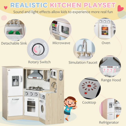 Deluxe Corner Kids Kitchen Playset
