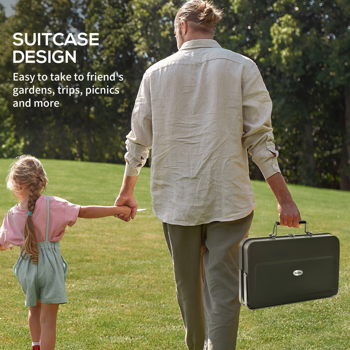 Portable Suitcase BBQ Grill