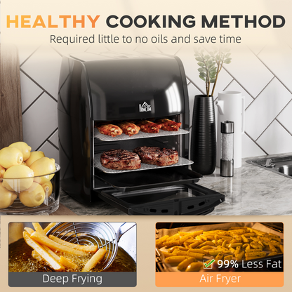 12L 8-in-1 Air Fryer Oven - Healthier Cooking Made Easy!